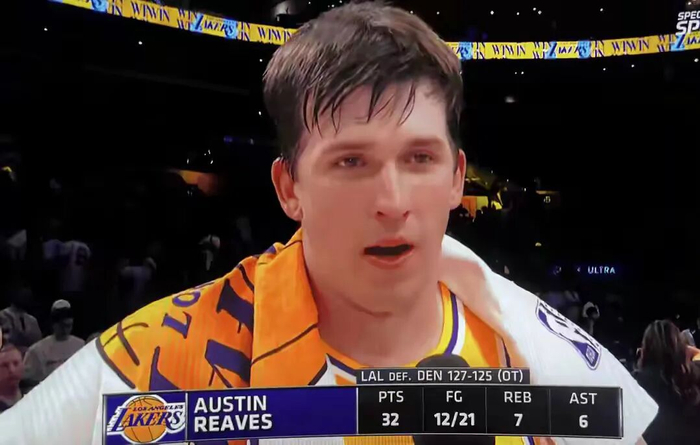 足球-湖人近期9战8胜 里夫斯:这意义重大 我们不仅是赢下一些强队|掘金|明尼苏达森林狼队|奥斯汀·里夫斯|洛杉矶湖人队|NBA常规赛_新浪体育_新浪新闻